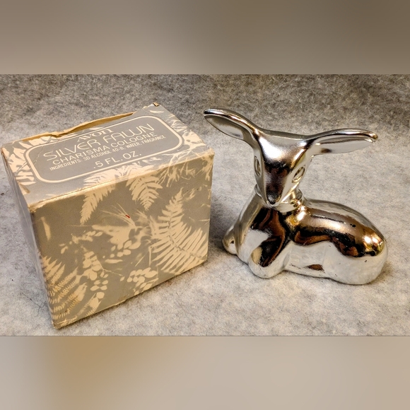 Avon | Other | Vintage Avon Empty Silver Fawn Charisma Decanter With ...